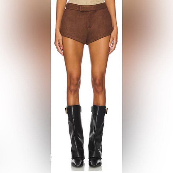 Free People Pants - Free People Cheeky Goat Suede Micro Shorts - Western Boho Rave